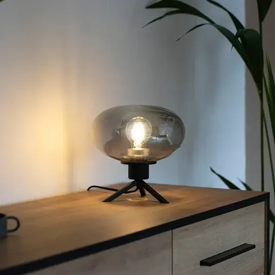 Stolní lampa Reflexion, Ø 22 cm, černá Zlevněný
