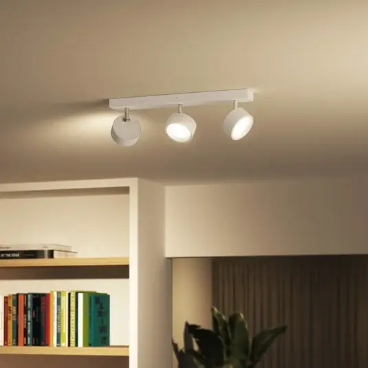 Akční Cena Philips Bracia LED stropní bodové osvětlení tříramenné, bílé