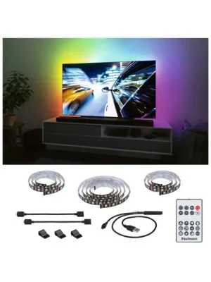 Sezónní Sleva Paulmann EntertainLED LED-Strip RGB televizor 65 palců