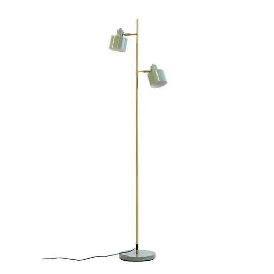 Dyberg Larsen Stojací lampa Ocean, olivová, výška 160 cm, 2-fázová. Pouze Dnes