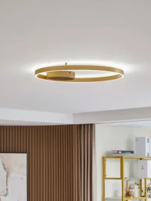Nízká Cena Stropní svítidlo Lucande Smart LED Moise, zlatá, CCT, Tuya