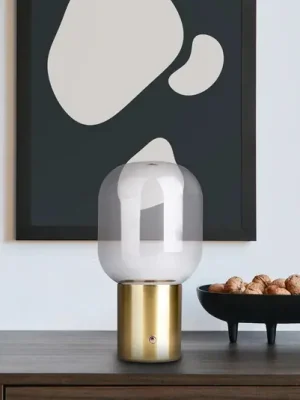 Kup Teď LED dekor stolní lampa Albero, aku, základna zlatá