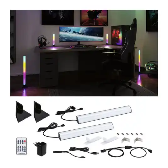 Akce Paulmann sada 2 ks EntertainLED Lightbar Dynamic RGB 30cm základna