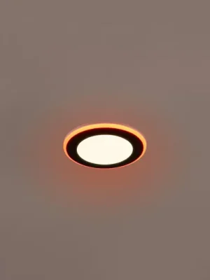 Horká Nabídka LED downlight Argus RGBW remote Ø8cm černá