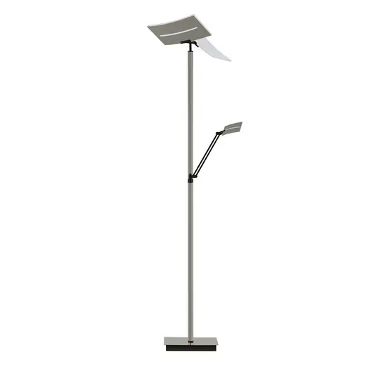 Stojací lampa Evolo CCT LED s lampičkou na čtení, taupe Nová Kolekce