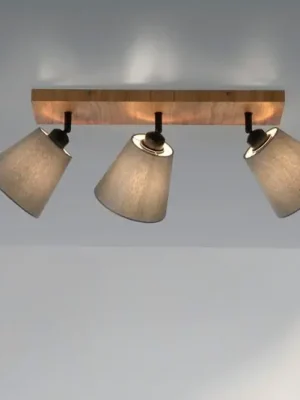 Zelený stropní reflektor Michel se třemi žárovkami Speciální Cena