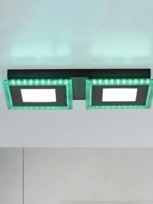 LED stropní Acri CCT RGB dálkové ovládání 44x20cm Časově Omezené