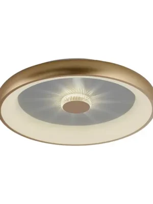 Poslední Šance Stropní svítidlo Vertigo LED, CCT, Ø 61,5 cm, mosaz
