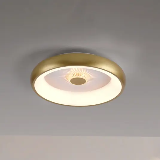 Nejlepší Volba Stropní svítidlo Vertigo LED, CCT, Ø 46,5 cm, mosaz