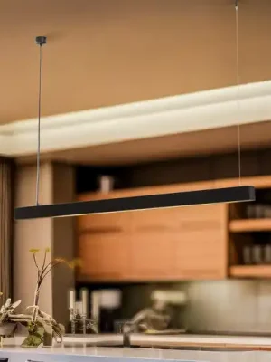 Top Prodej Závěsné světlo Lungo, černé, délka 124 cm