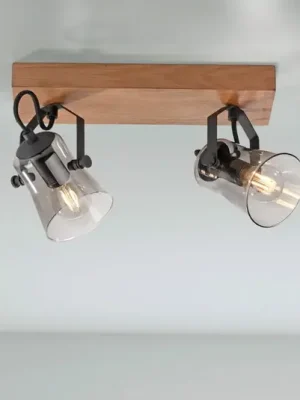 Rychlé Dodání Zelený stropní reflektor Langström, dvouhořákový