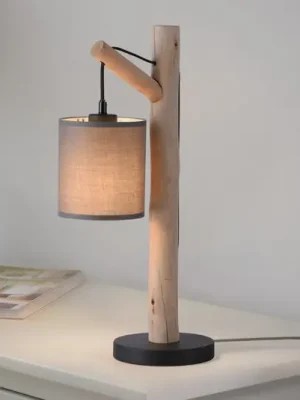Zelená stolní lampa Tribu, papír, dřevo, výška 53 cm Top Prodej