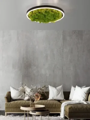 LED stropní svítidlo Green Ritus, mechové stmívatelné Ø39,3cm Hit Sezóny