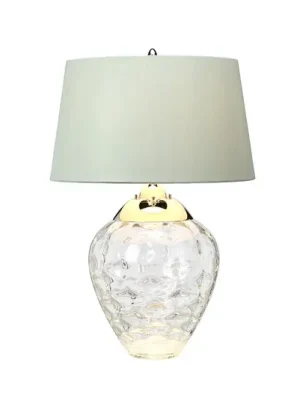 Stolní lampa Samara,, Ø 45,7 cm, čirá, látka, sklo, 2 světla Značkový