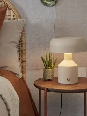 IT‘S ABOUT ROMI Porto stolní lampa, 30 cm, písková barva, kov Výhodná Nabídka