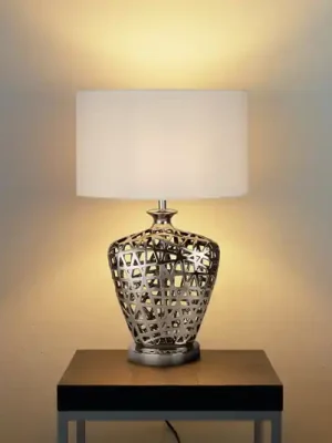 Stolní lampa Network Large oválné stínidlo textil Cenová Bomba