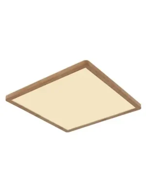 Novinka LED stropní svítidlo Sapana, délka 29,5 cm, imitace dřeva