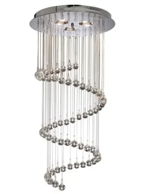 Závěsné světlo Hallway, křišťálový řetěz, 80cm Přímo Od Výrobce