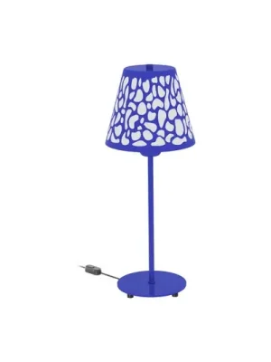 Aluminor Nihoa stolní lampa s děrovaným vzorem modrá/bílá Kup Teď