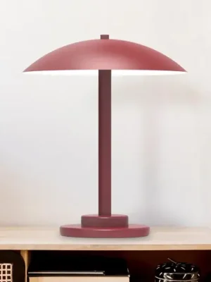 Aluminor Chicago stolní lampa, kulatá, červená Jen Po Omezenou Doba