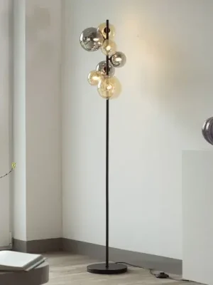 Akční Cena Stojací lampa Paul Neuhaus Popsicle, sklo, výška 155 cm, G9