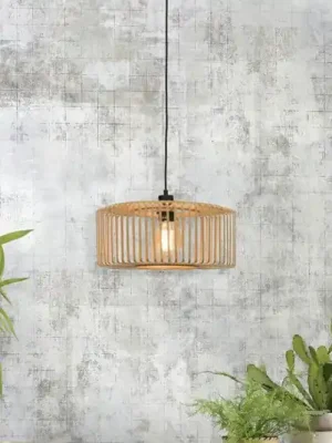 GOOD & MOJO Závěsná lampa Bromo z bambusu Ø 40 cm Aktuální