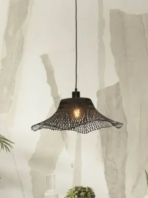 Závěsná lampa GOOD & MOJO Ibiza Ø 50 cm černá Dokud Zásoby Vydrží