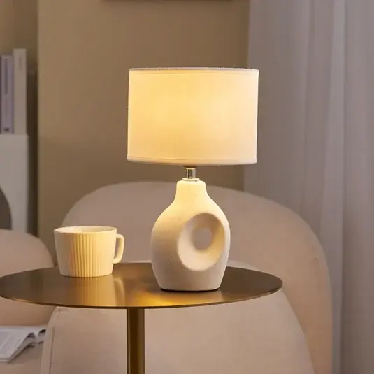 Akční Cena Pauleen Pure Crush stolní lampa, bílá/béžová