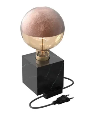 Calex Square Marble stolní lampa, černá Expresní Doručení