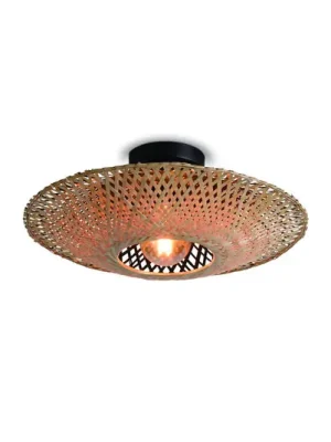 GOOD & MOJO Kalimantan stropní svítidlo přírodní, Ø 60cm Levný