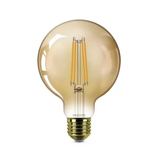 Philips E27 LED žárovka globe G95 3,1W 1800K zlatá Výhodná Nabídka