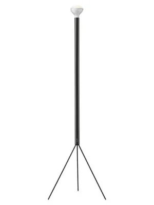 Nízká Cena Stojací lampa FLOS Luminator, antracitová barva, výška 189 cm, kov