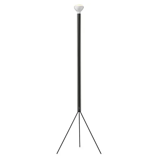Nízká Cena Stojací lampa FLOS Luminator, antracitová barva, výška 189 cm, kov