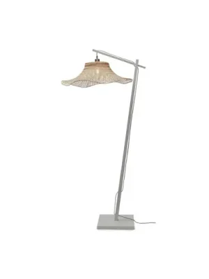GOOD & MOJO Ibiza stojací lampa Ø 65 bílá/přírodní Ihned K Objednání