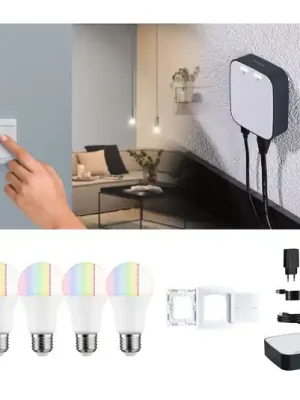 Značkový Paulmann Smart Home Set ZigBee 4x E27 9,3W LED matná RGBW