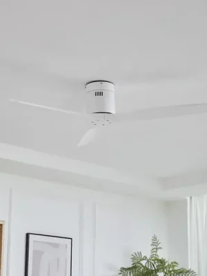 Stropní ventilátor Lucande Vindur, bílý, DC, tichý Nejlepší Volba