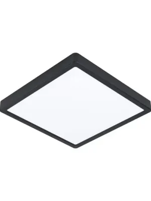 LED stropní Fueva 5 IP44 840 černá 28,5x28,5 cm Akce