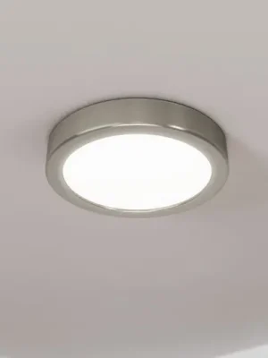Poslední Šance LED panel pro povrchovou montáž Fueva 5 IP20 830 nikl Ø16cm