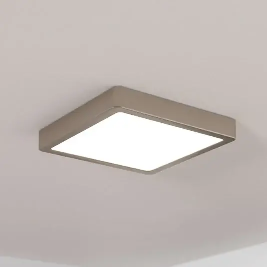 Expresní Doručení LED panel pro povrchovou montáž Fueva 5 IP20 830 nikl 21x21cm