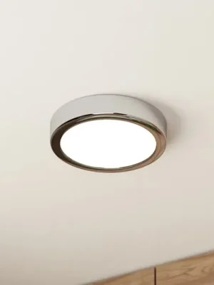 Přímo Od Výrobce LED stropní svítidlo Fueva 5 IP44 3000K chrom Ø16cm