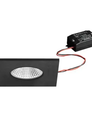 BRUMBERG LED vestavné bodové svítidlo BB21, černé 85 x 85 mm on/off IP65 Značkový
