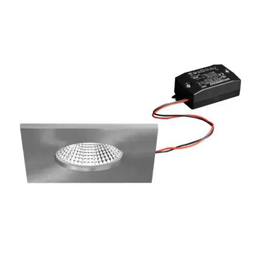 Vestavné bodové svítidlo BRUMBERG LED BB21, nikl 85 x 85 mm, zapínání a Top Prodej