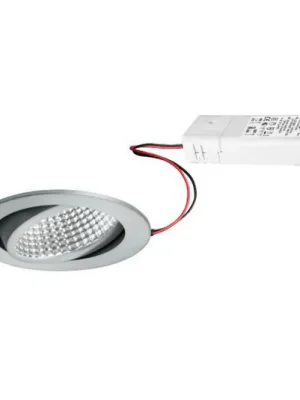 BRUMBERG Kerby-R LED bodovka, 3000K, hliník Časově Omezené