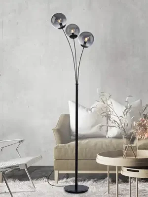 Stojací lampa Big Widow se třemi skleněnými stínidly Pouze Dnes