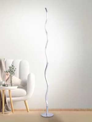 LED stojací lampa Wave 3 000K 120cm ocelová Horká Nabídka