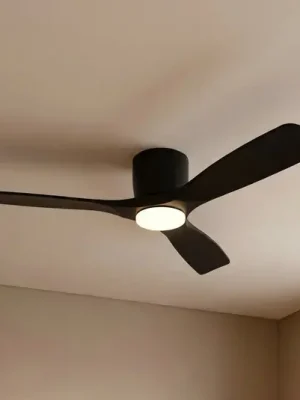Akce Lucande Smart LED stropní ventilátor Moneno, černý, DC, Tuya