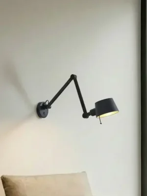 Koupit Online Nástěnné svítidlo Lucande Silka, černá barva, kov, výška 9,5 cm