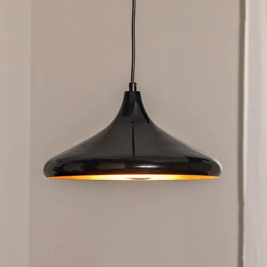 Nová Kolekce Závěsné svítidlo Berceste 207-S Ø35cm černá/zlatá