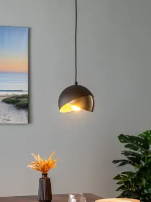Závěsné svítidlo Berceste 252-S Ø20cm černá/zlatá Nová Kolekce