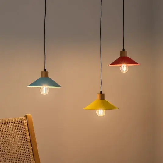 Jen Po Omezenou Doba Závěsná lampa Manavgat N-553 3 světla žlutá/modrá/červená